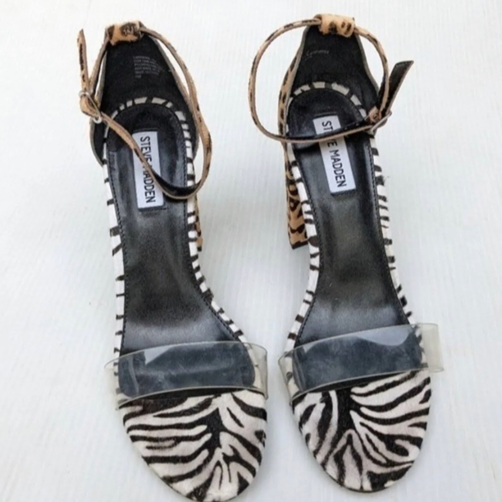 Animal print sandals Steve Madden